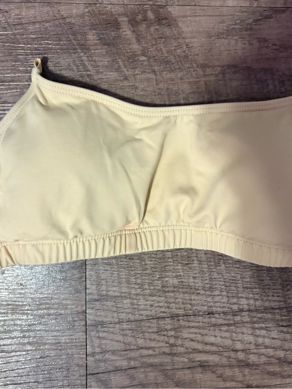 Capezio strapless beige dance bra